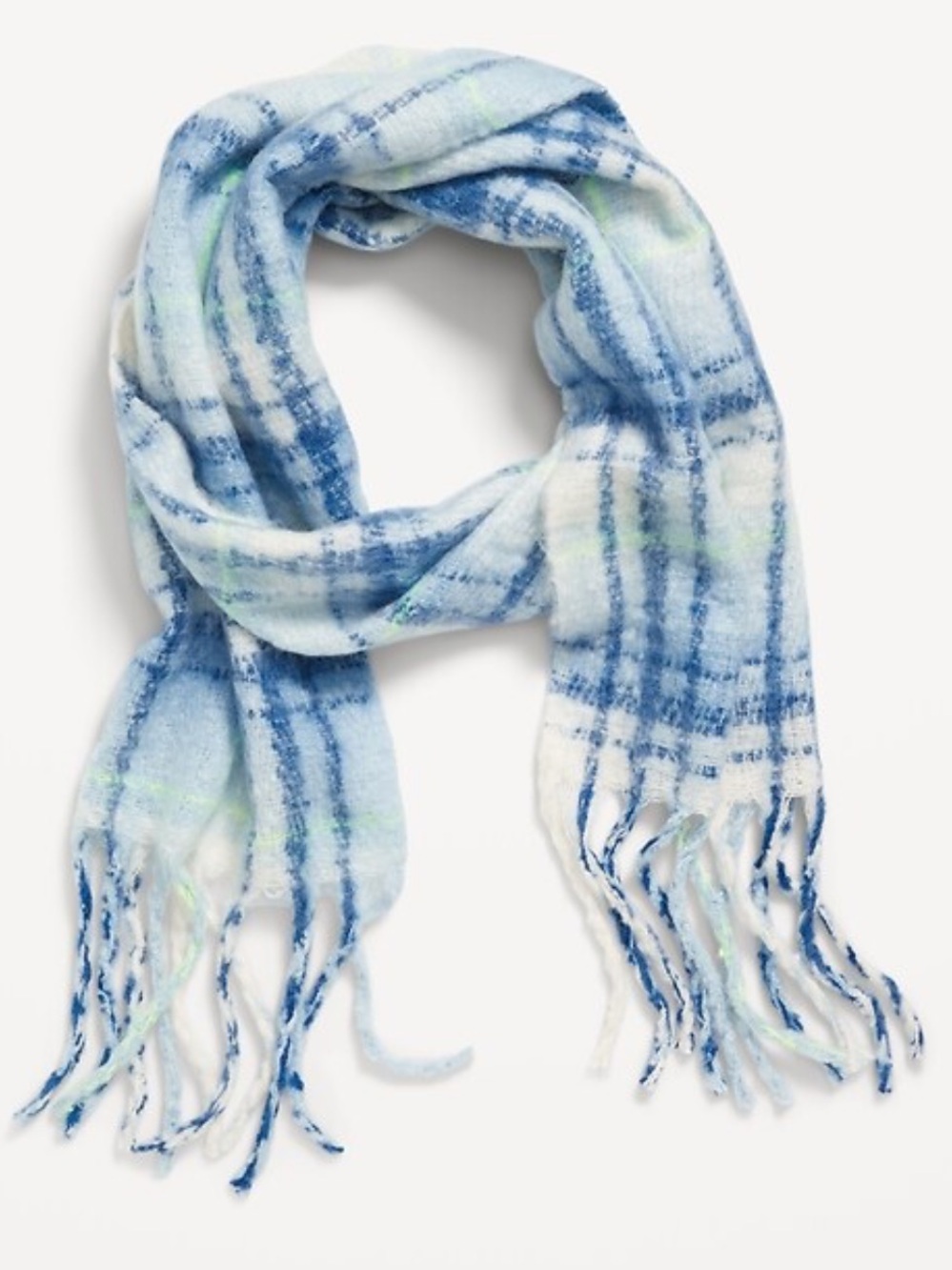 Old navy fleece fringed scarf
